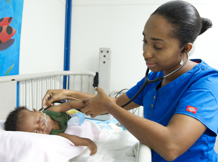 Dr. Renee Alce at NPH Haiti's St. Damien Pediatric Hospital